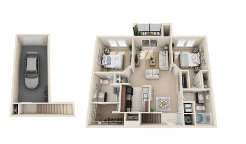 Two bedroom Two bathroom